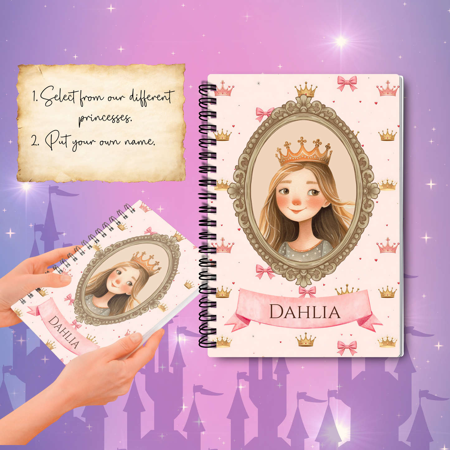 Crown Princess Notebook | Customisable Stationery