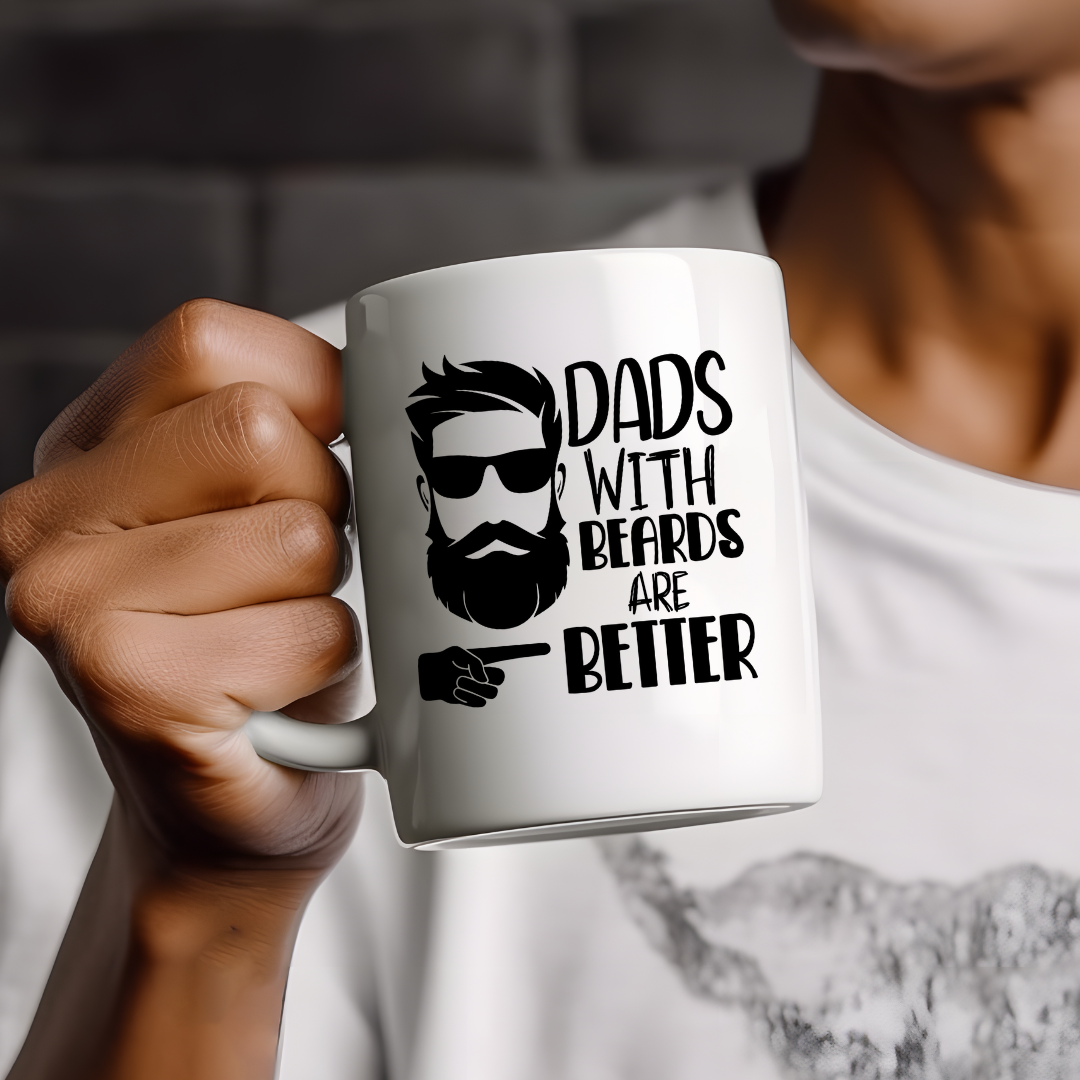 DAD with Beard mug design | All about dad mug