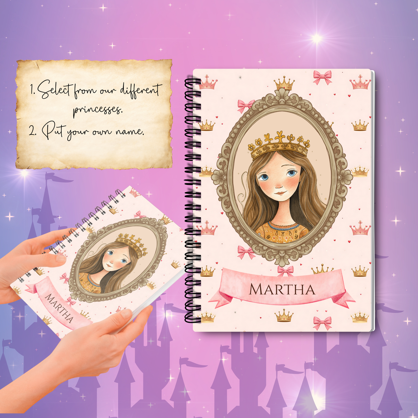 Crown Princess Notebook | Customisable Stationery