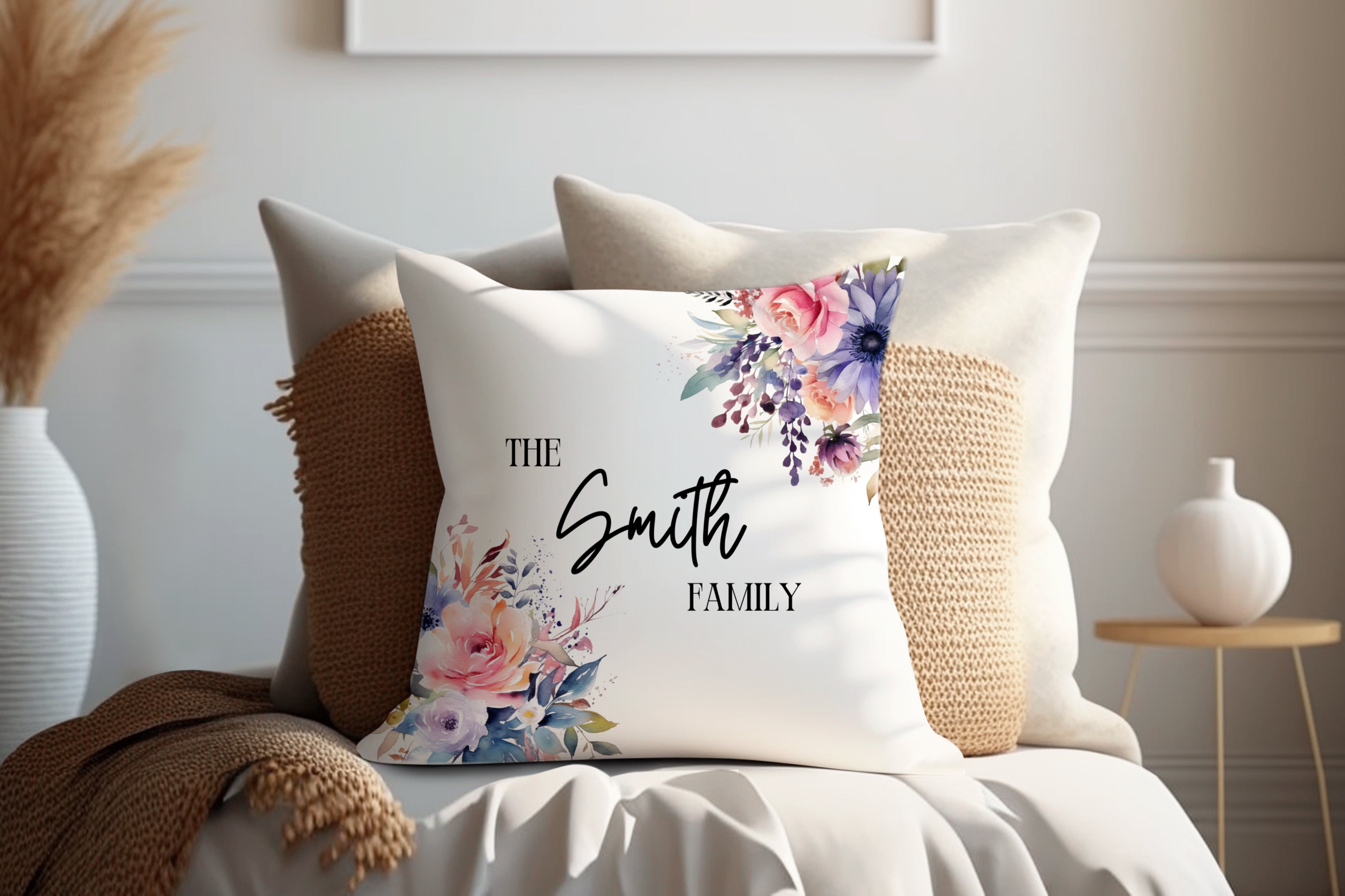 Personalised sales throw pillow