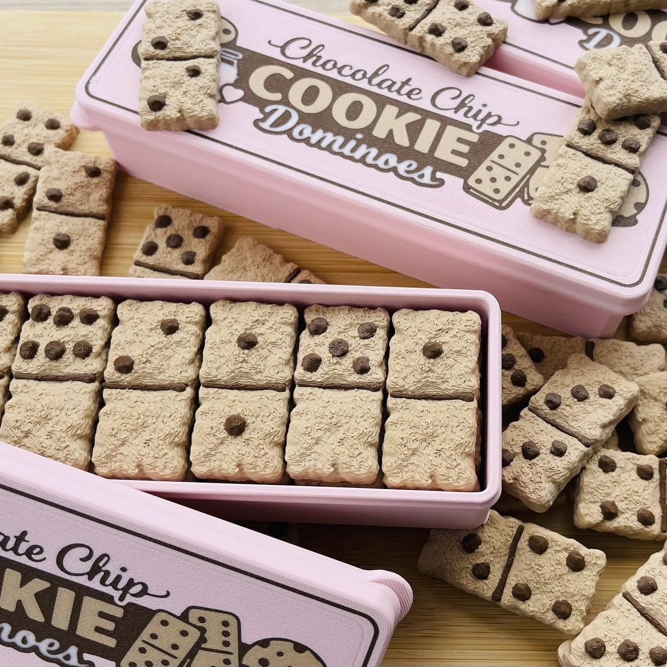 Chocolate Chip Cookie Dominoes | 3D Printed | Games