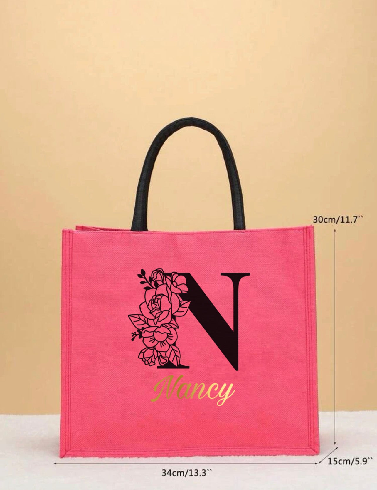Nancy Pink Tote Bag