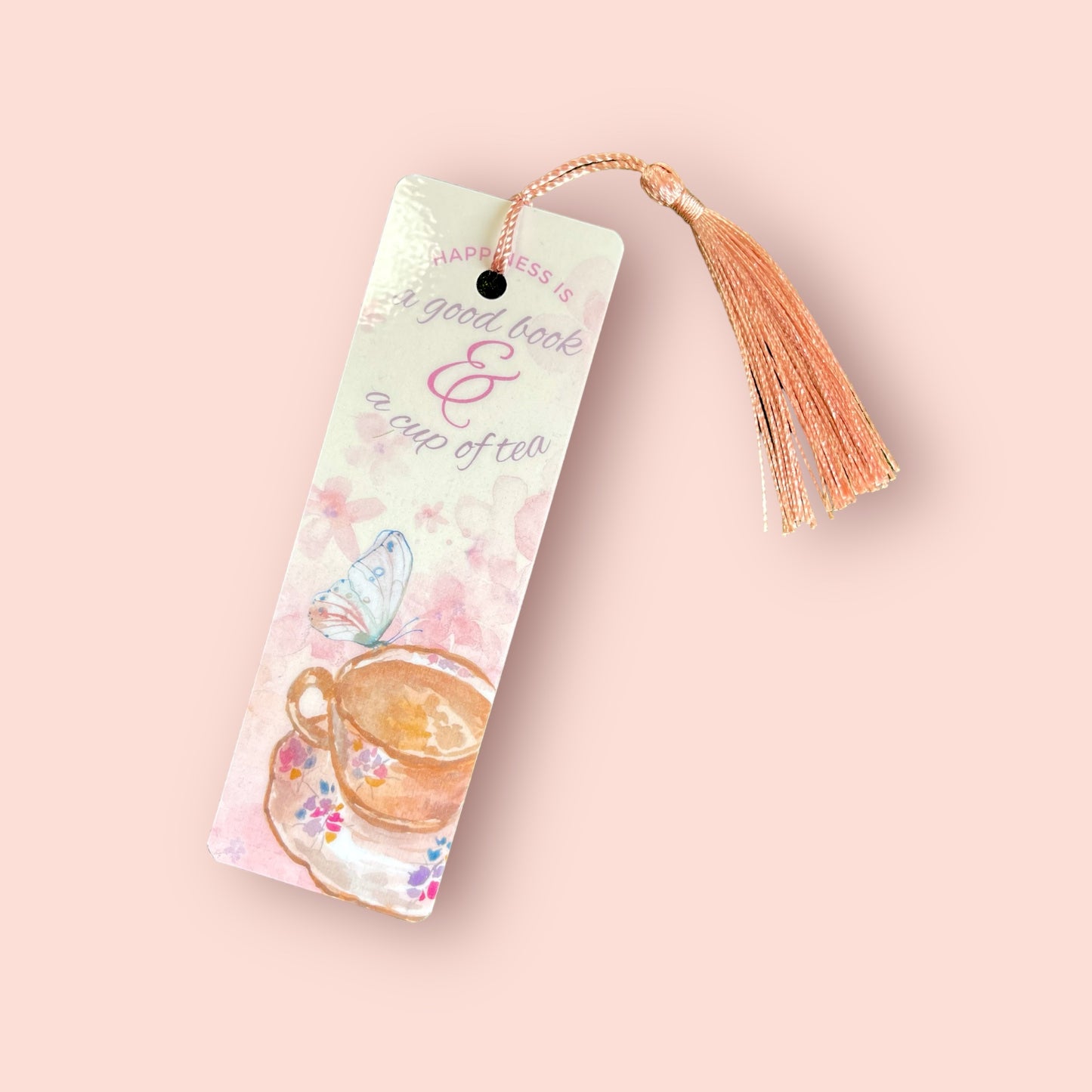 Tea and butterfly bookmark | Stationery