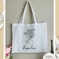 Women Line Art Tote Bag