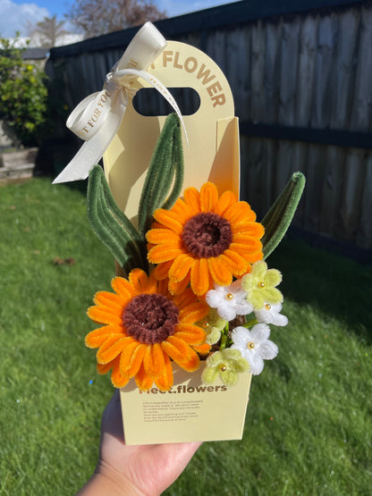 Sunflower Mixed | Pipe Cleaner Flower | Handmade