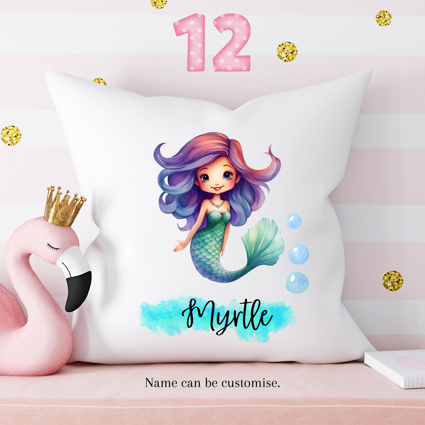 Mermaid best sale personalized pillow