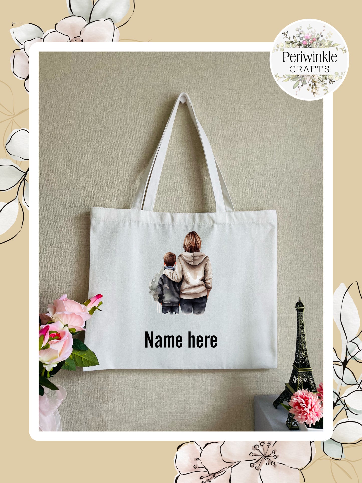 Mom and Son Canvas bag