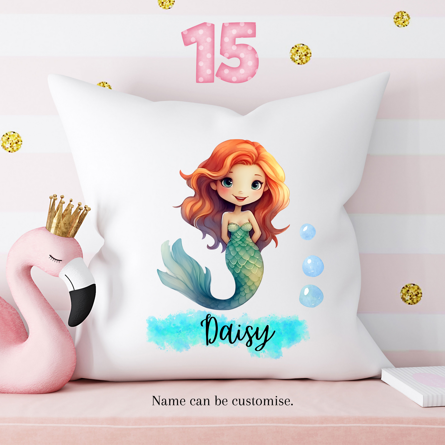 Mermaid sales decorative pillow