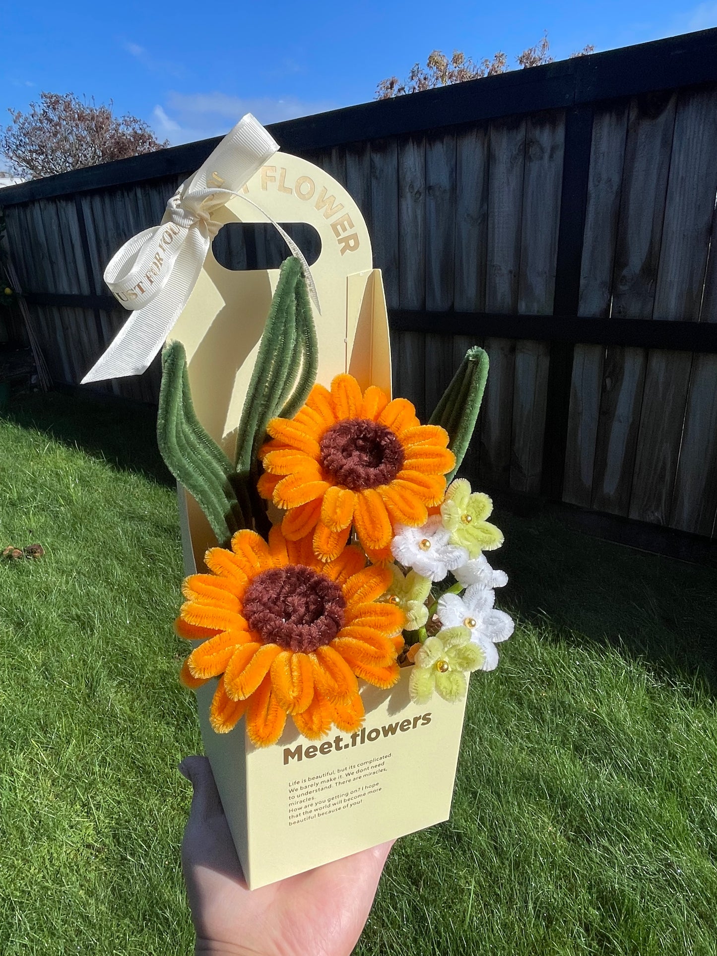 Sunflower Mixed | Pipe Cleaner Flower | Handmade