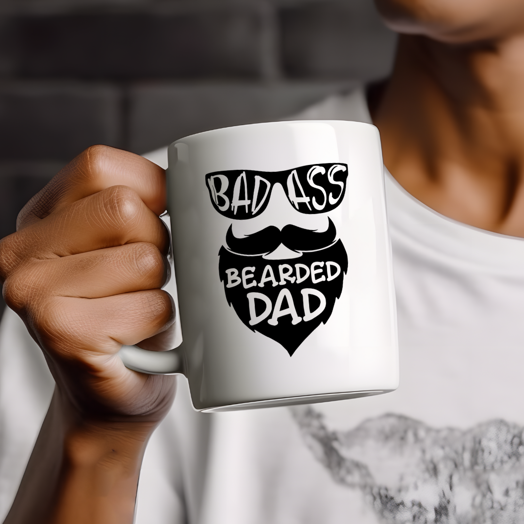 DAD with Beard mug design | All about dad mug