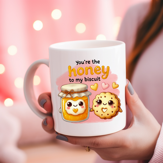 You're the Honey to my Biscuit | Customisable mug | Gift Ideas