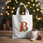 Christmas Alphabet - Red | Canvas Tote Bag | Customisable bag