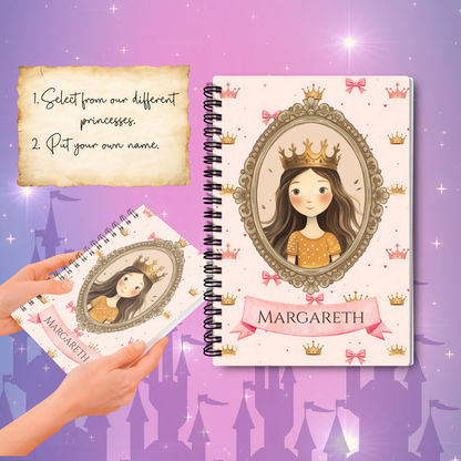 Crown Princess Notebook | Customisable Stationery