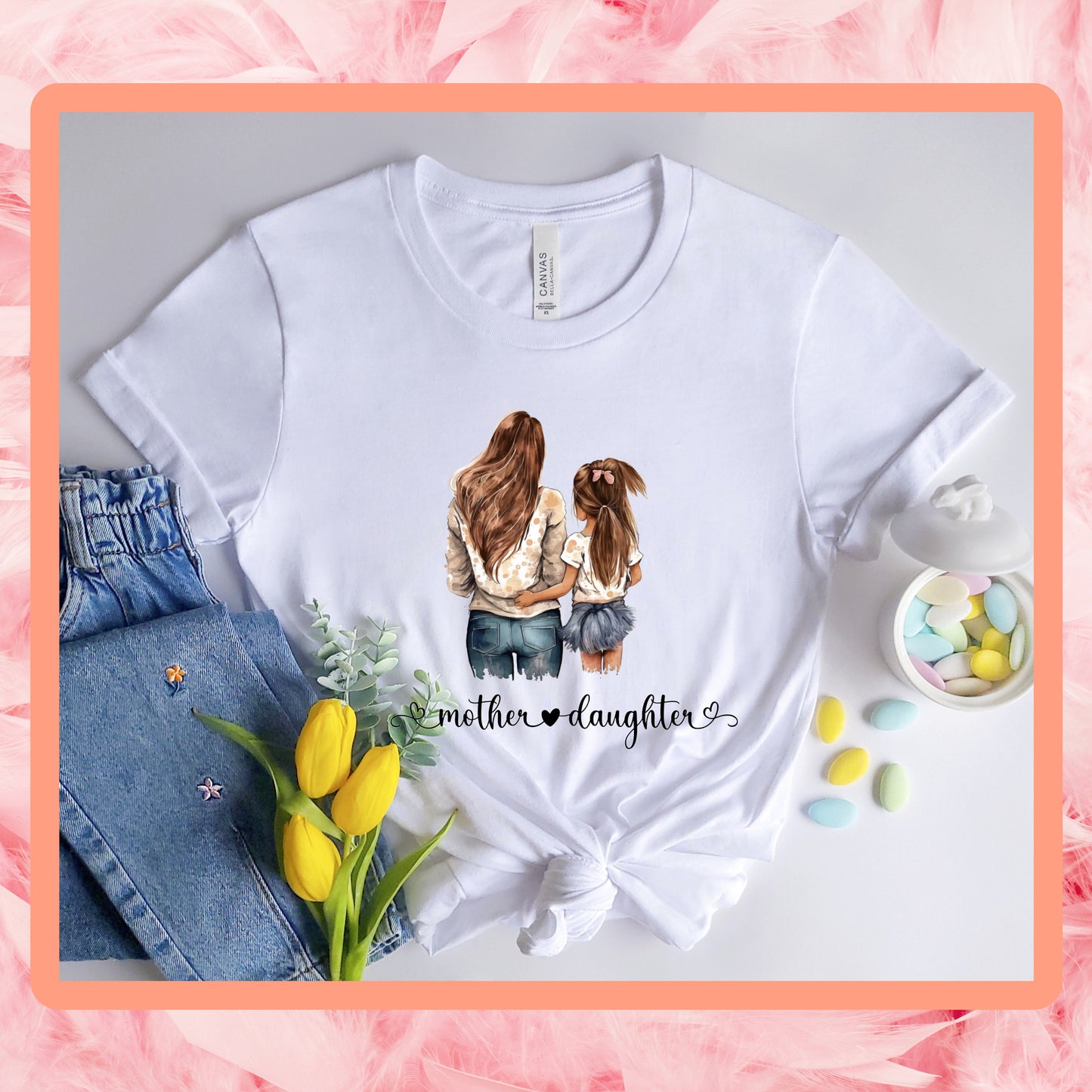 Mom love daughter SHIRT | Mom