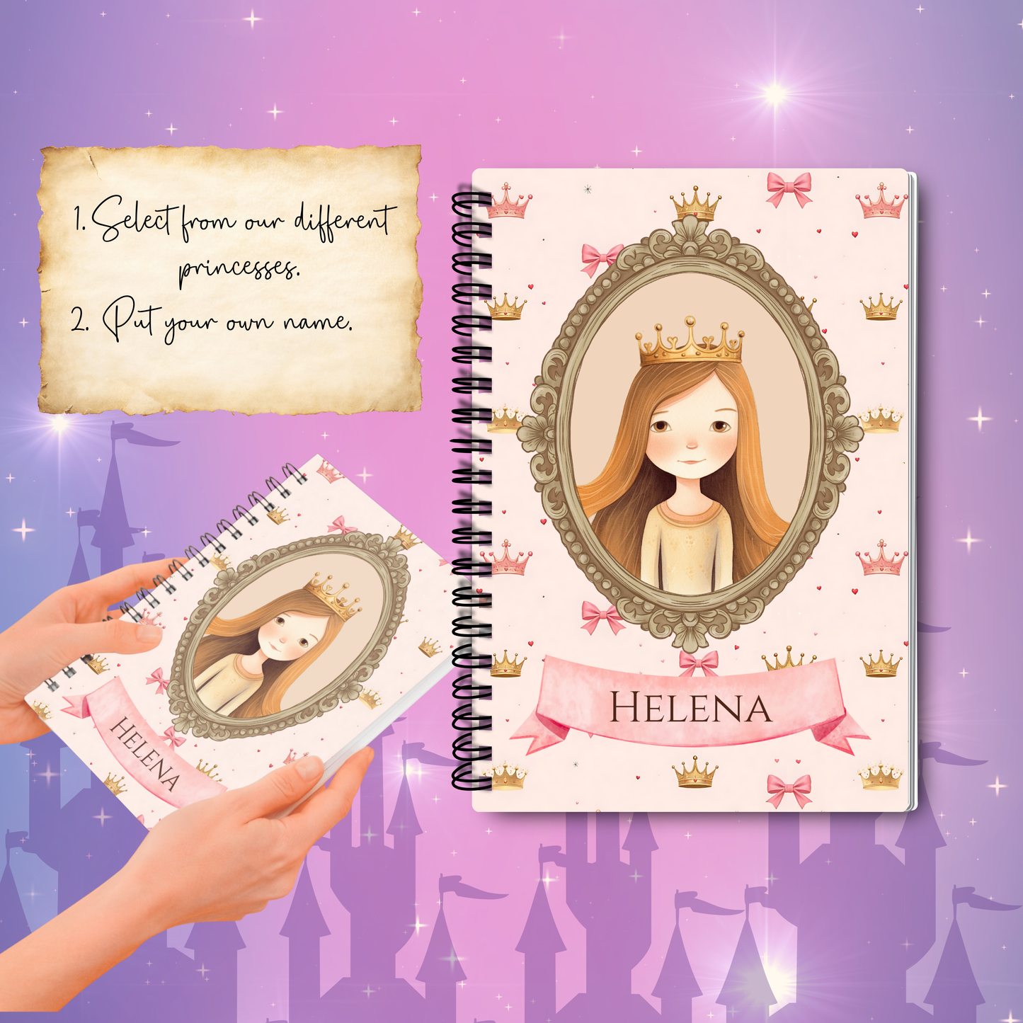 Crown Princess Notebook | Customisable Stationery