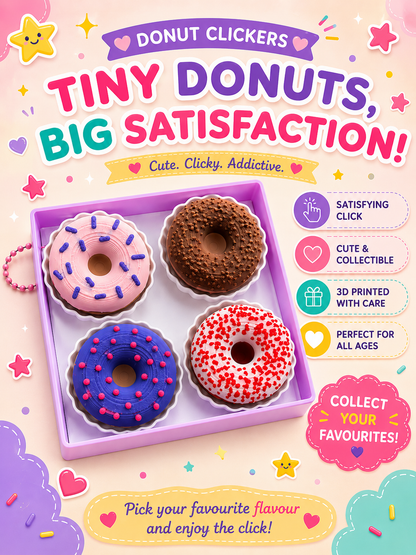 Donut Clickers | Build-Your-Own | Keychains