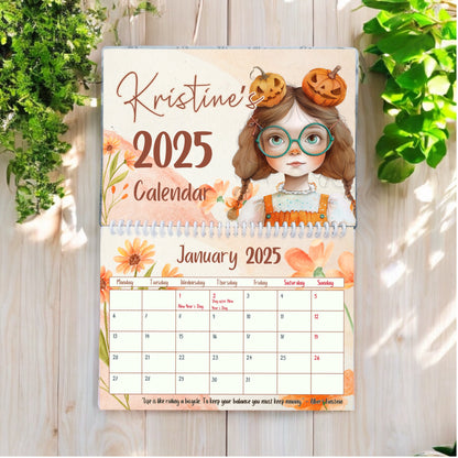 Autumn Girl Wall Calendar | Personalised Calendar