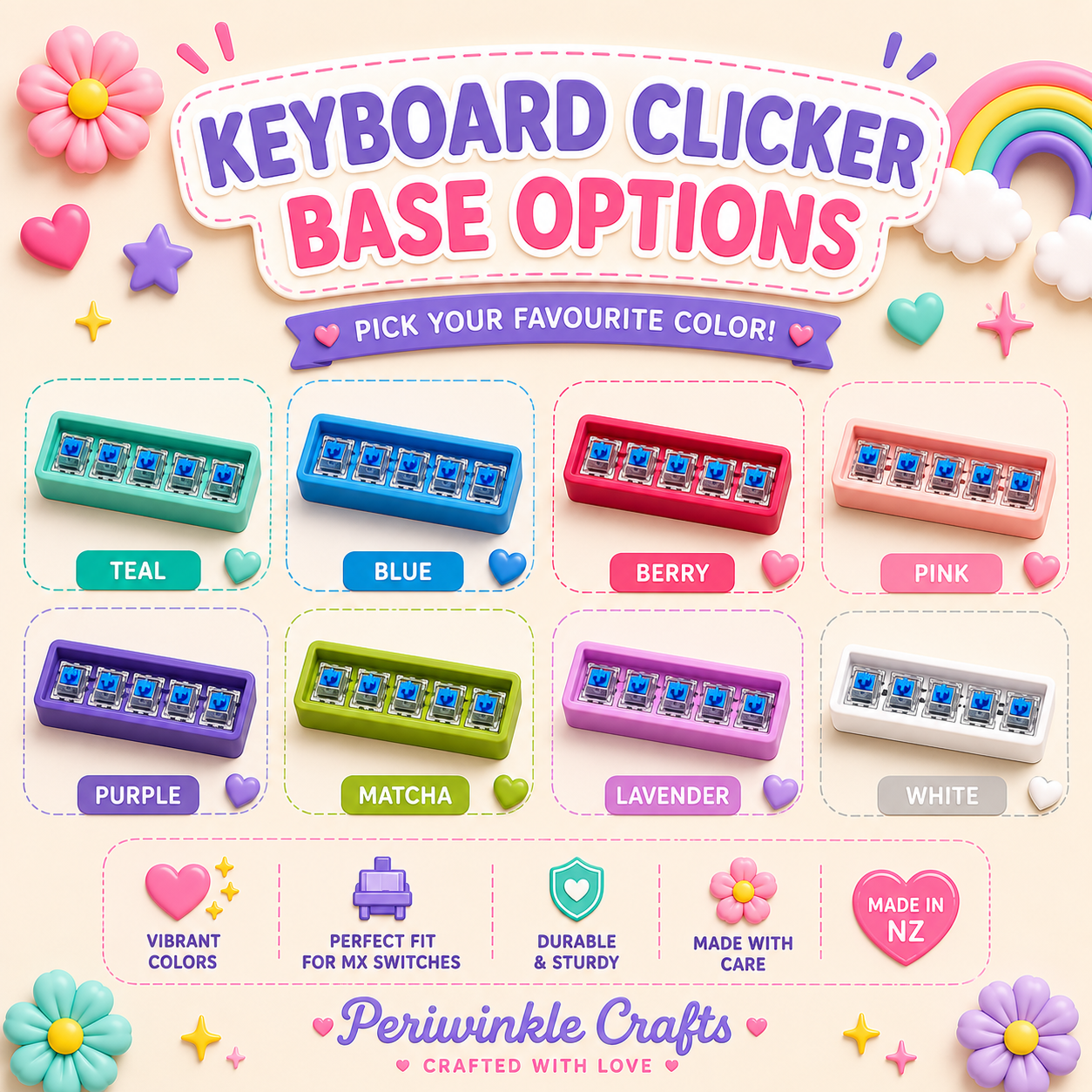 Keyboard Clicker | Personalised | Keychain