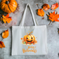 Halloween Pumpkin Tote Bag | Canvas Tote Bag