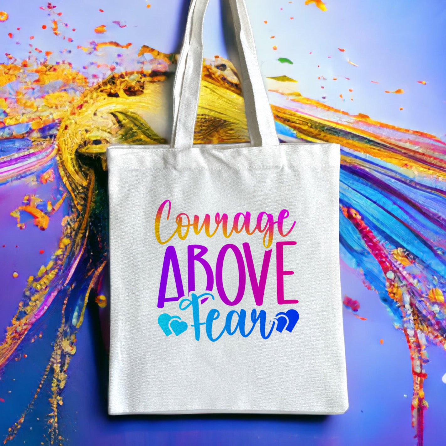 Colorful Inspirational Canvas | Canvas Tote Bag