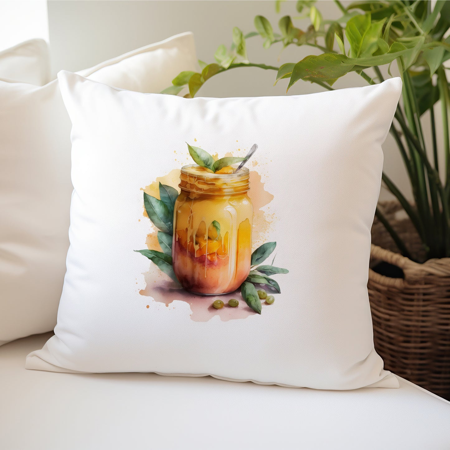 Yummy Smoothie Design Pillow | Cushion