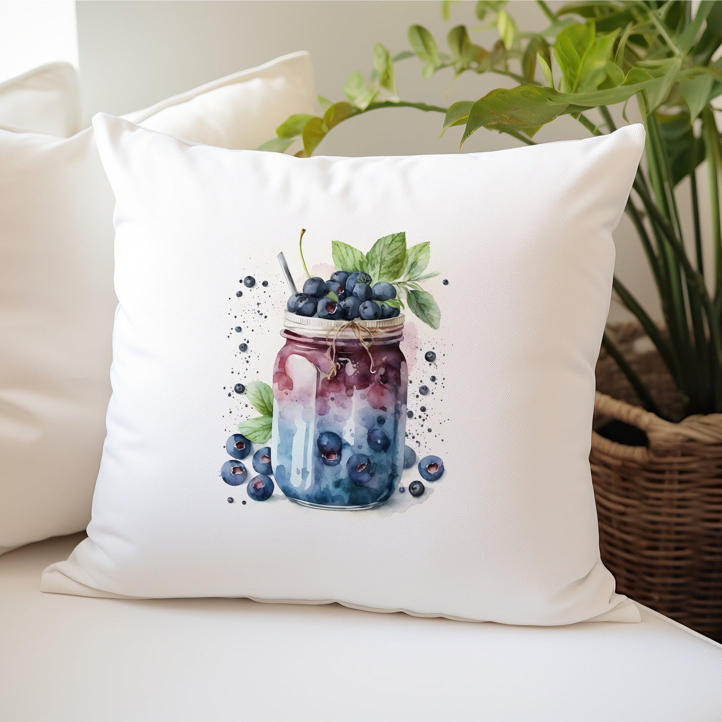 Yummy Smoothie Design Pillow | Cushion