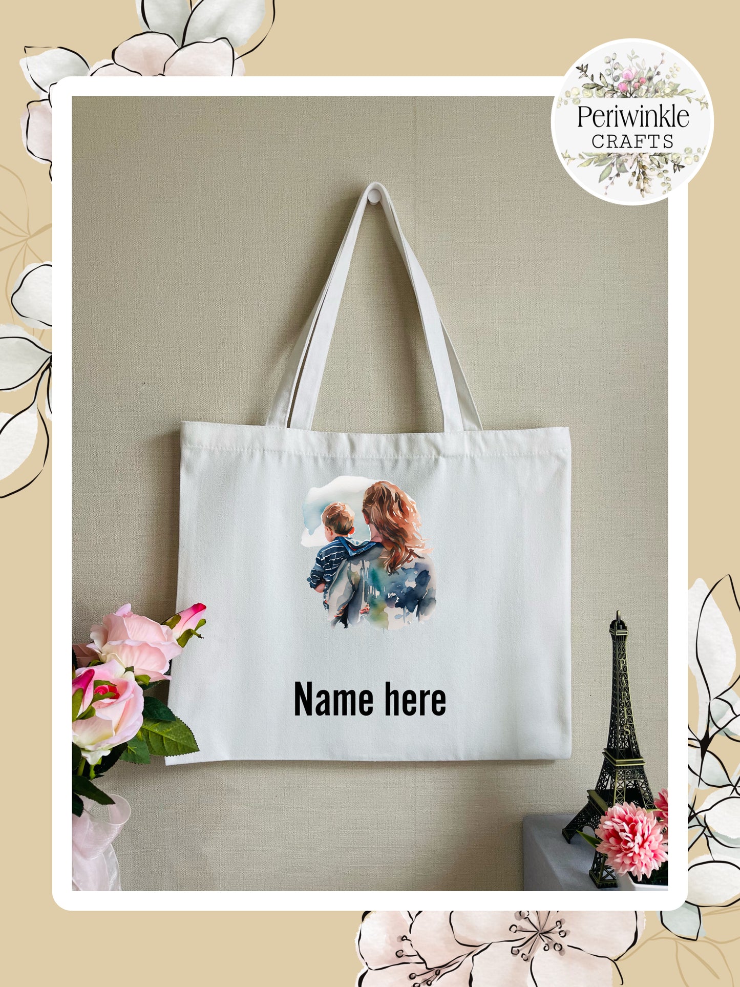 Mom and Son Canvas bag