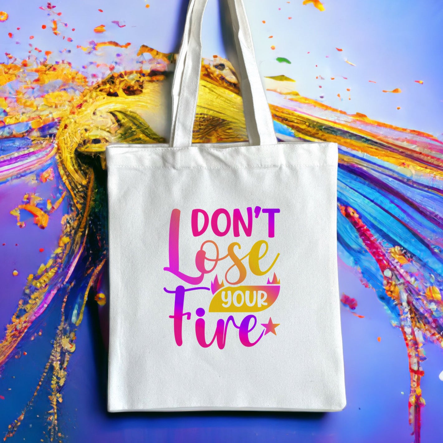 Colorful Inspirational Canvas | Canvas Tote Bag