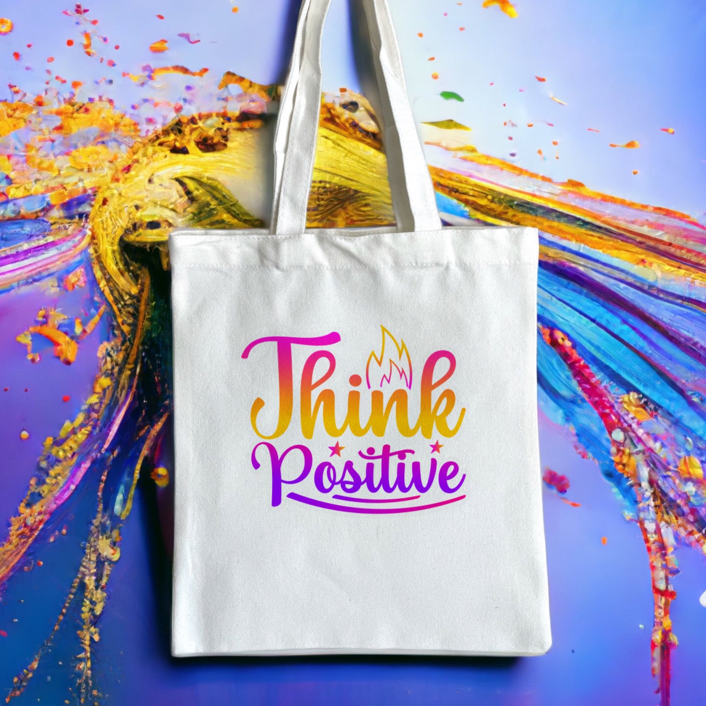 Colorful Inspirational Canvas | Canvas Tote Bag