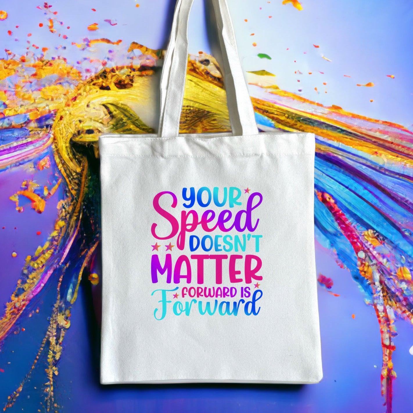 Colorful Inspirational Canvas | Canvas Tote Bag