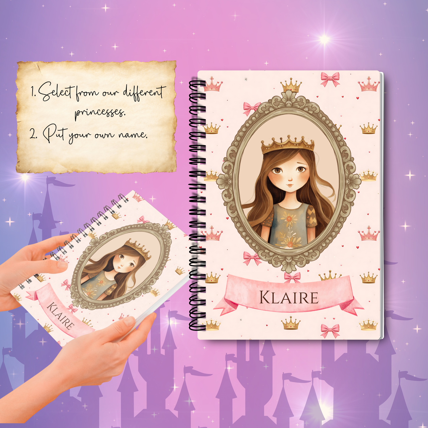 Crown Princess Notebook | Customisable Stationery