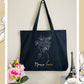 Women Line Art Tote Bag