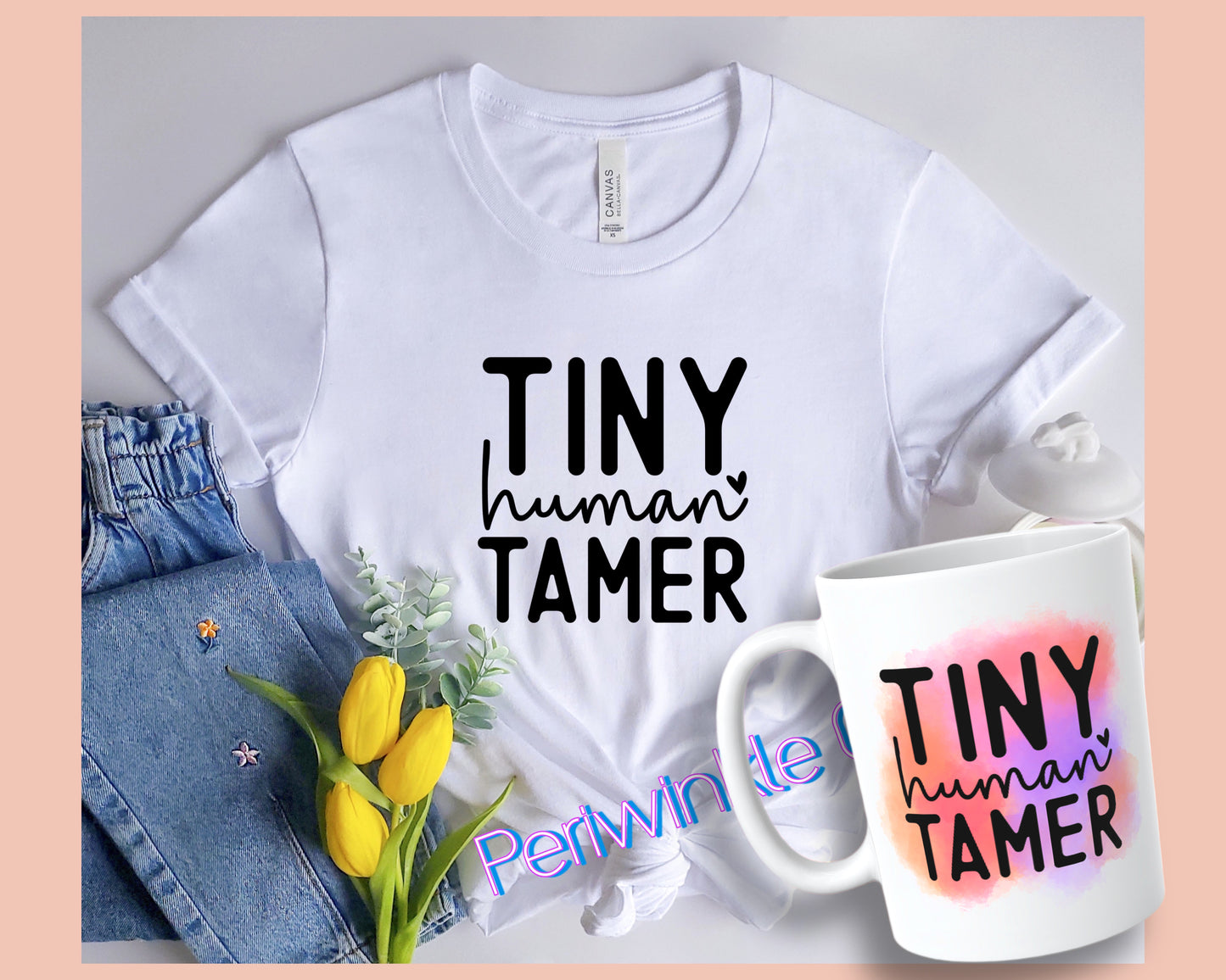 Tiny Human Tamer SHIRT and MUG | Mom