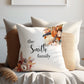 Autumn Floral Design | Family Throw Pillow | Personalise