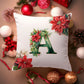 Christmas Pillowcase | Green Alphabet | Home Decor