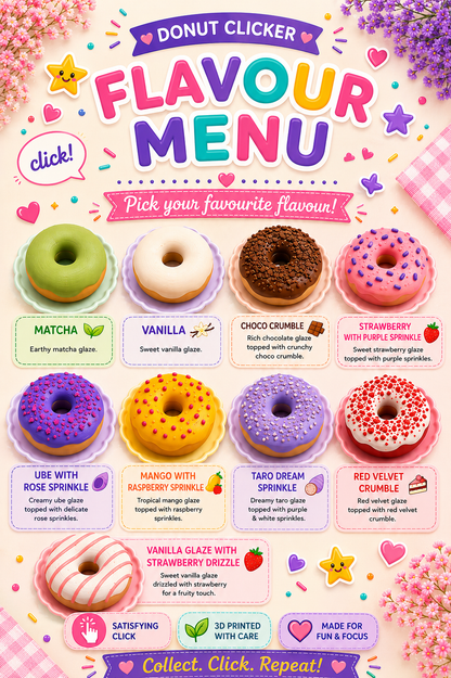 Donut Clickers | Build-Your-Own | Keychains