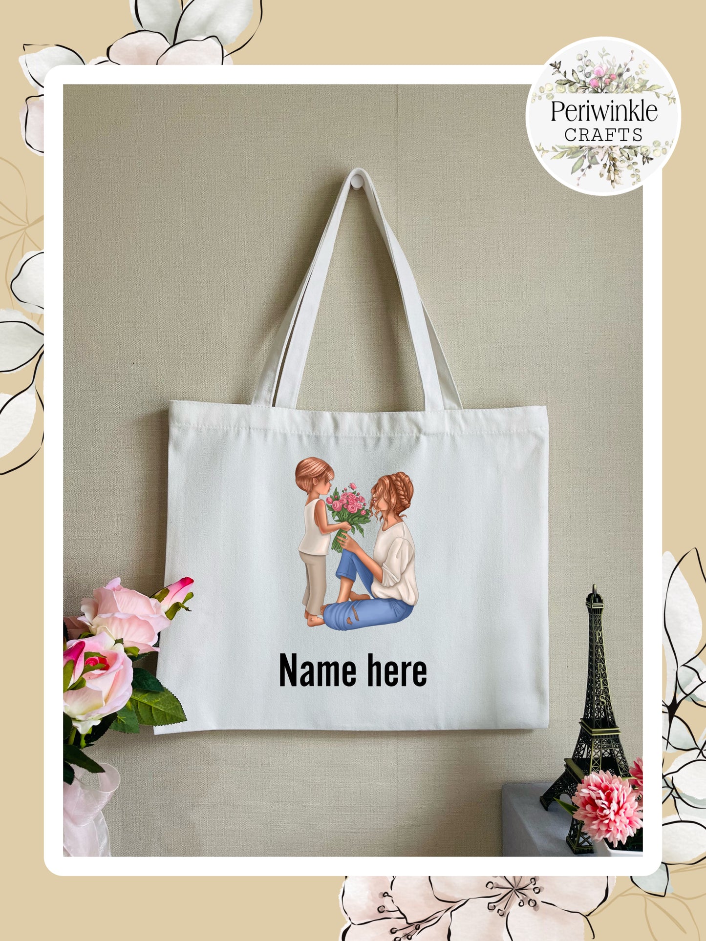 Mom and Son Canvas bag