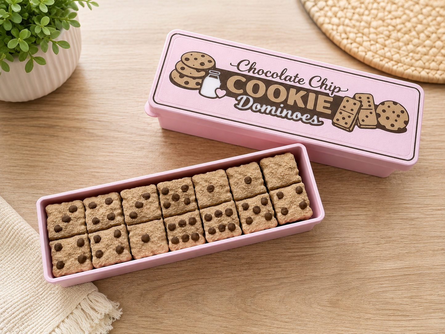 Chocolate Chip Cookie Dominoes | 3D Printed | Games