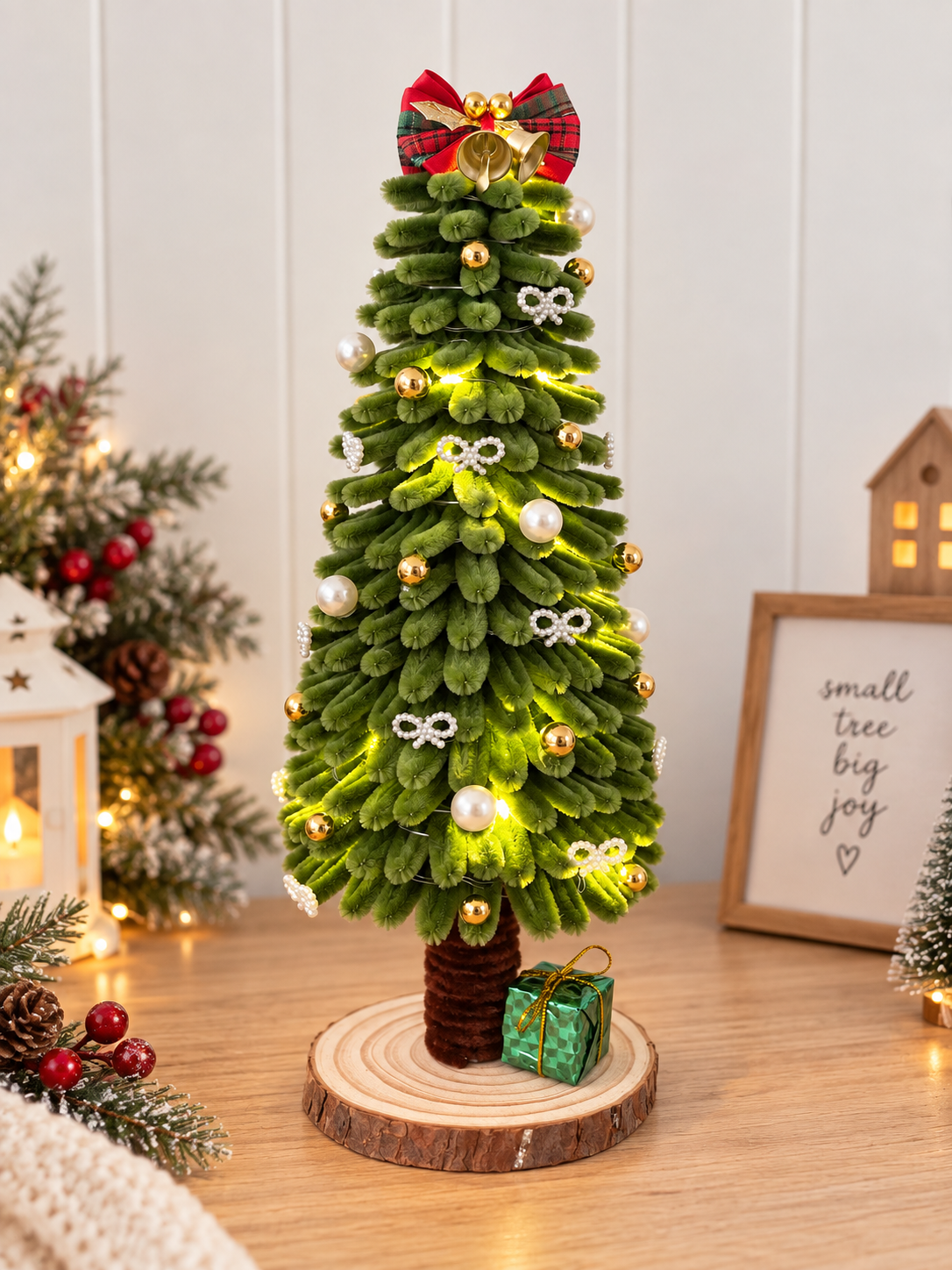 Elegant Little Christmas Tree | Handmade | Pipe Cleaner