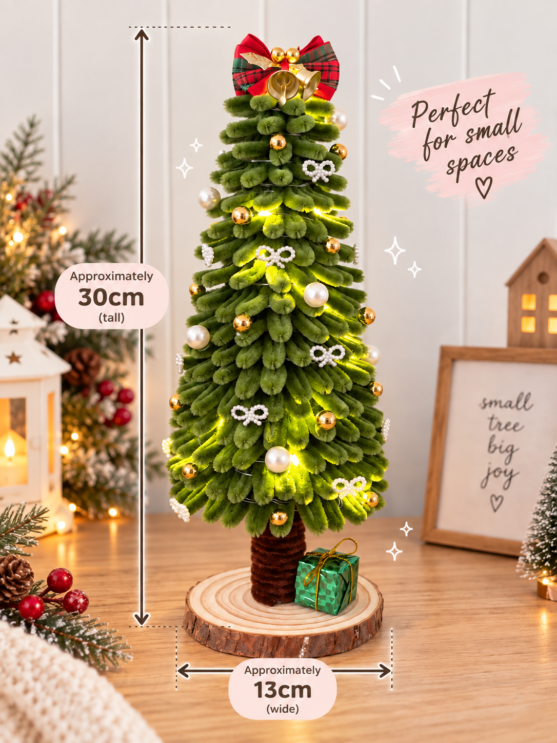 Elegant Little Christmas Tree | Handmade | Pipe Cleaner