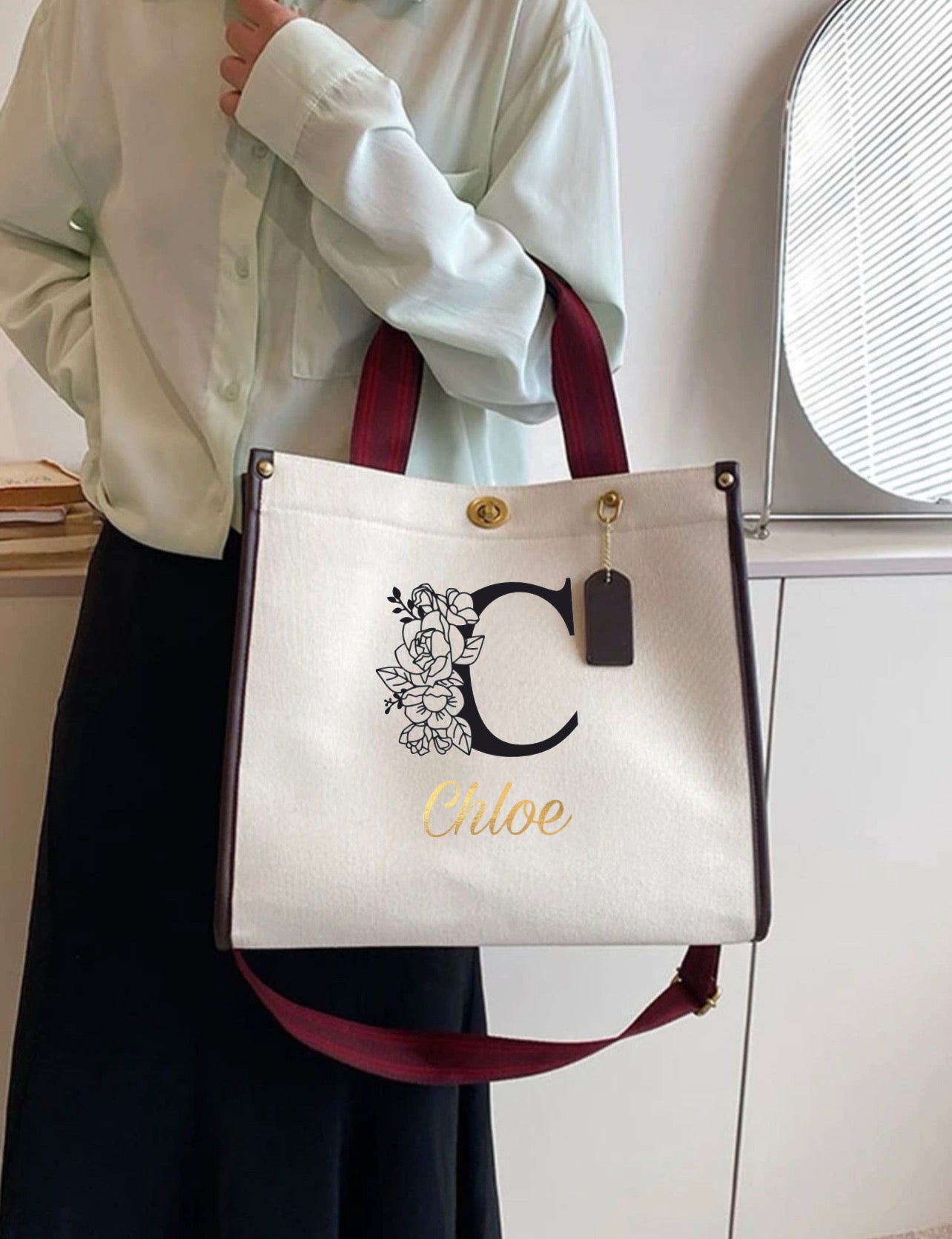 Chloe Tote Bag | Personalize Bag