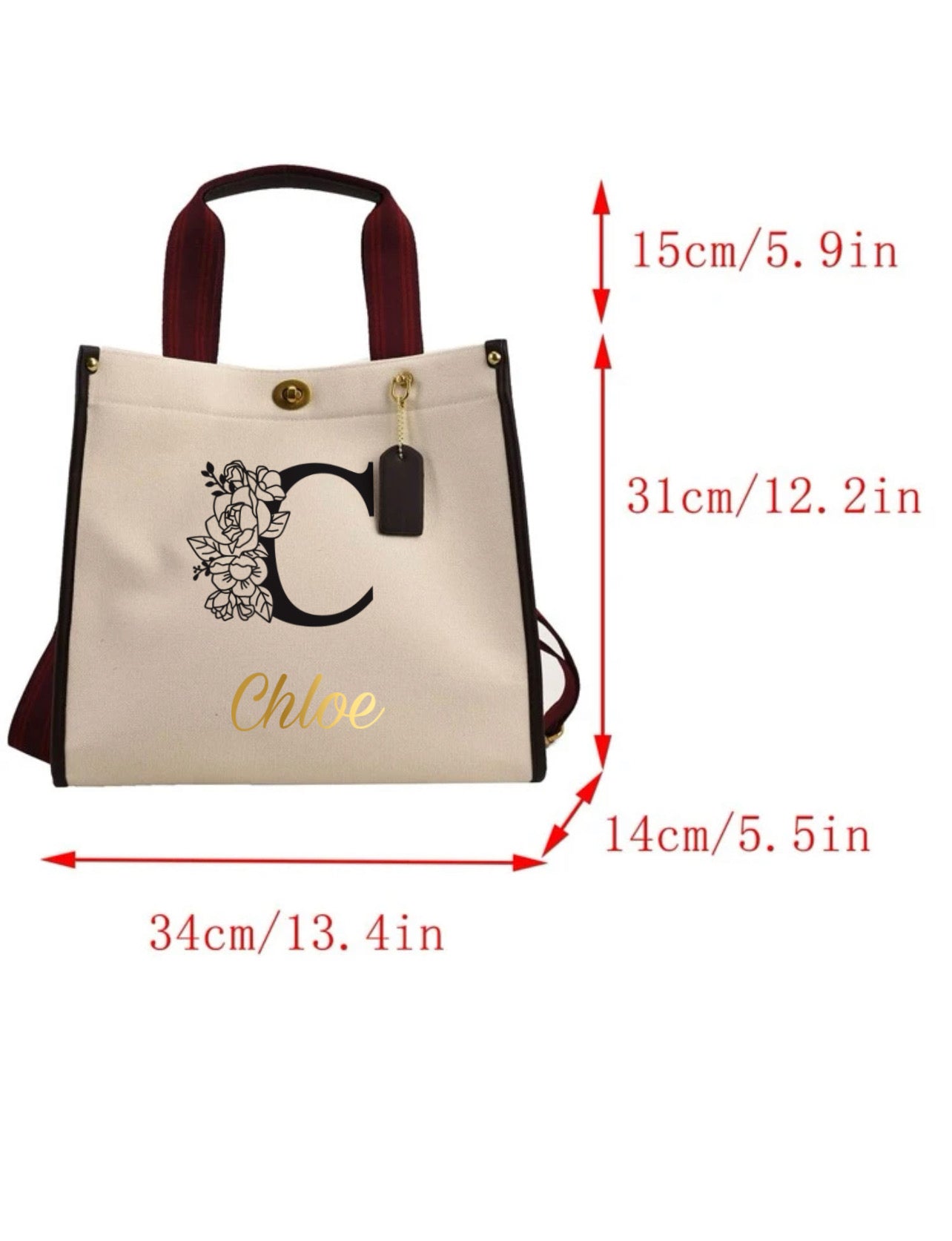 Chloe Tote Bag | Personalize Bag