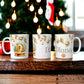 Gold Christmas Mug | Customisable Mugs