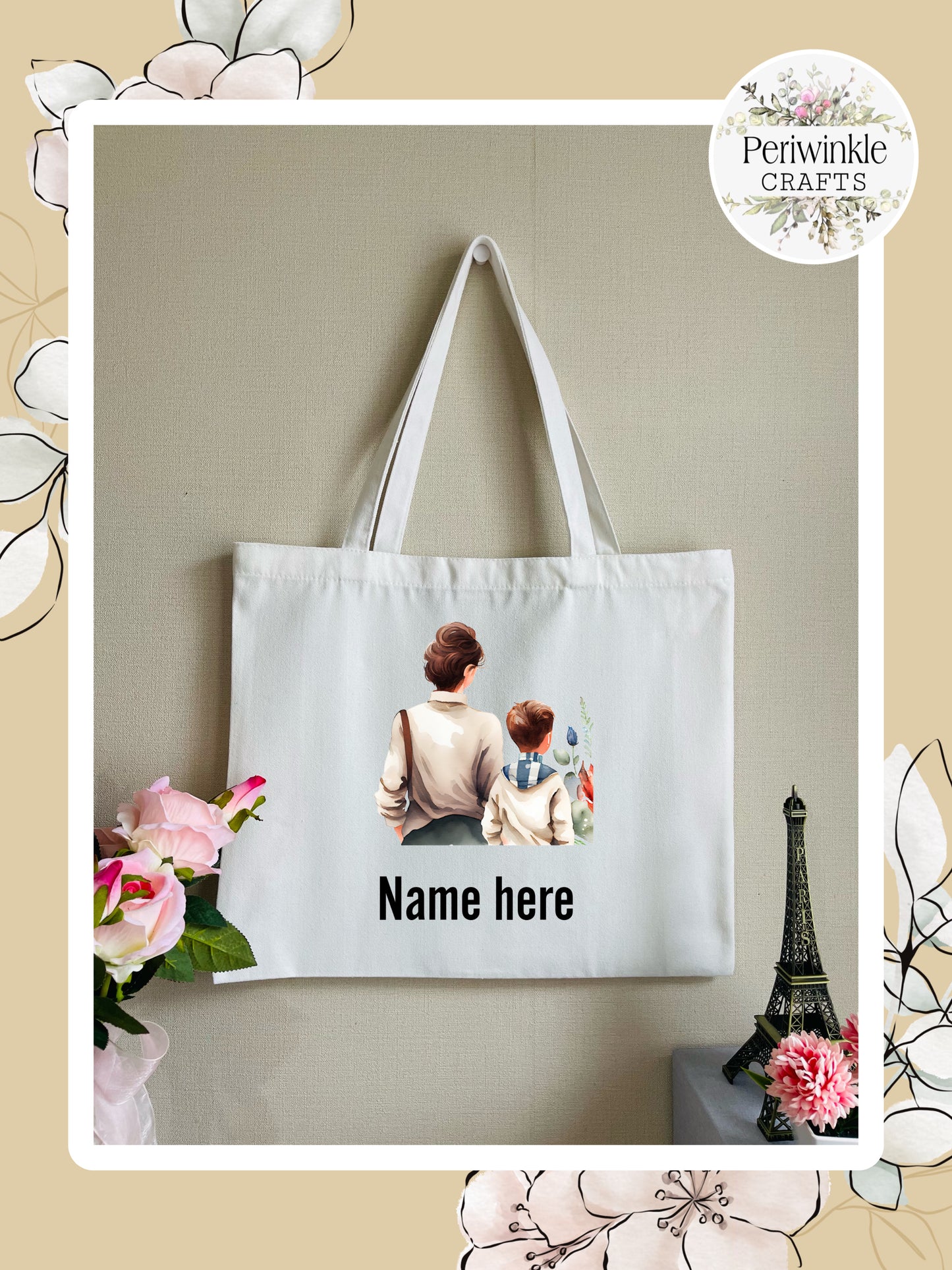 Mom and Son Canvas bag