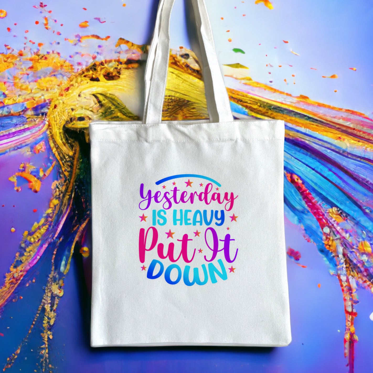 Colorful Inspirational Canvas | Canvas Tote Bag