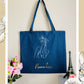 Women Line Art Tote Bag