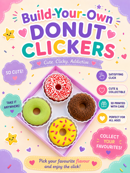Donut Clickers | Build-Your-Own | Keychains