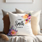 Colorful Floral | Family Throw Pillow | Personalise