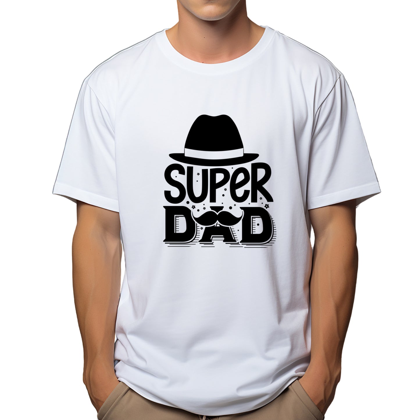 Super Dad Moustache Design | All About Dad Shirt