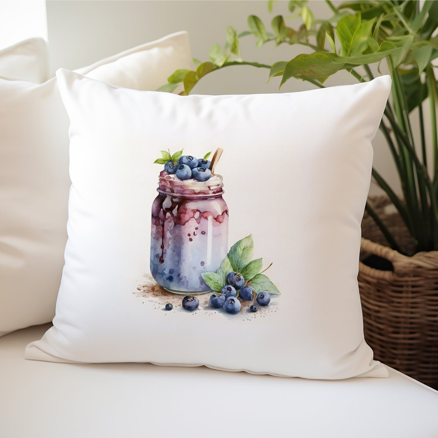 Yummy Smoothie Design Pillow | Cushion